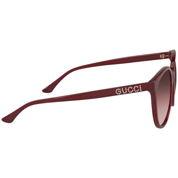 NEW Gucci Red Round Women\'s Sunglasses